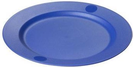 Vermelden Autonomie Rechtzetten Set á 12 Plastic Bord, blauw 25 cm Sunware | bol.com