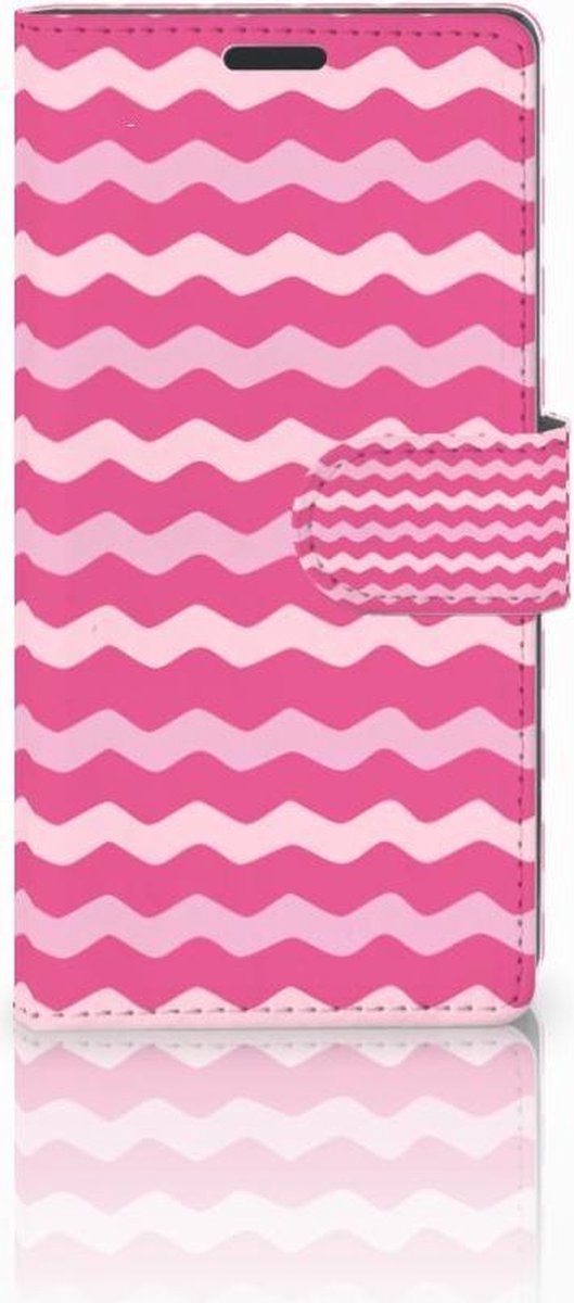 Sony Xperia Z3 Telefoon Hoesje Waves Pink