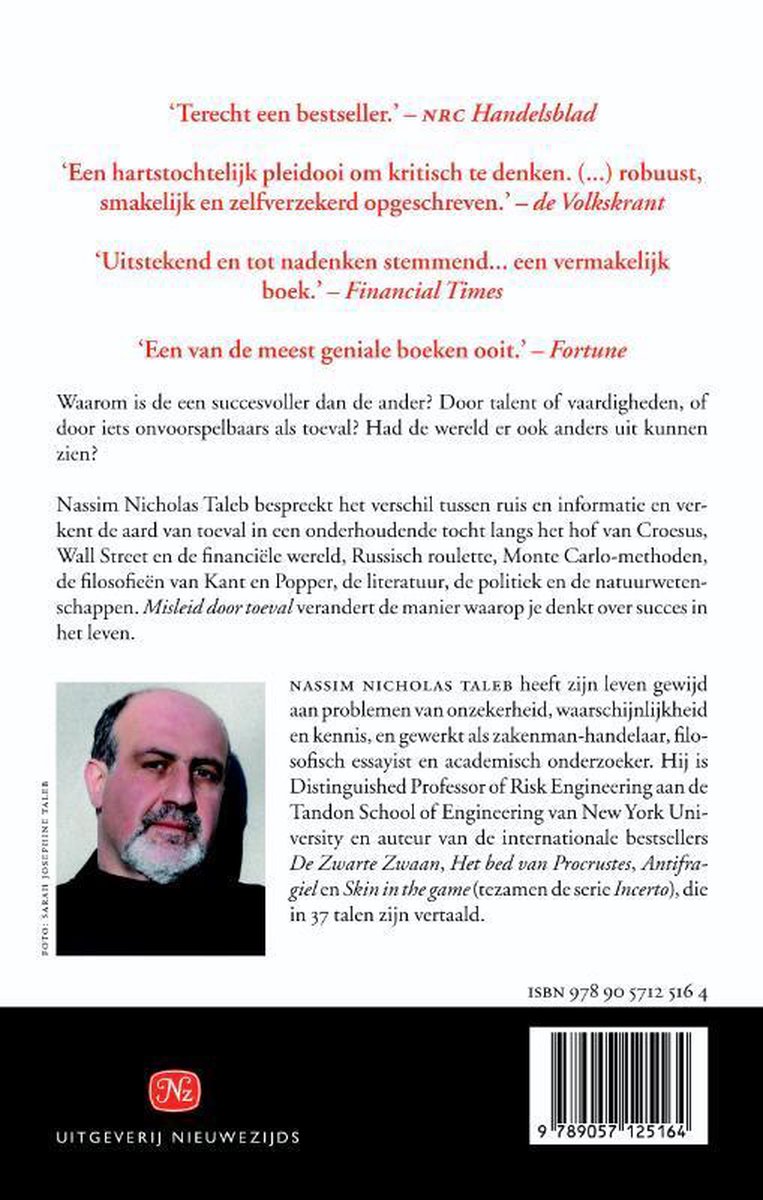 Incerto - Misleid door toeval - back cover