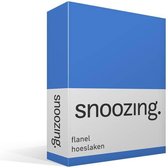 Snoozing - Flanel - Hoeslaken - Tweepersoons - 140x200 cm - Meermin