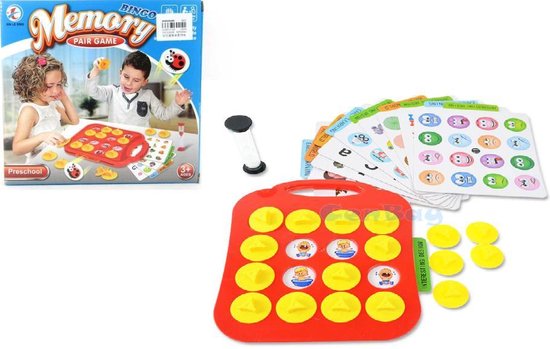 Bingo Spel Voor Kinderen Met Zandloper Memory | Gezelschapsspel Met Speel  Figuren... | bol.com