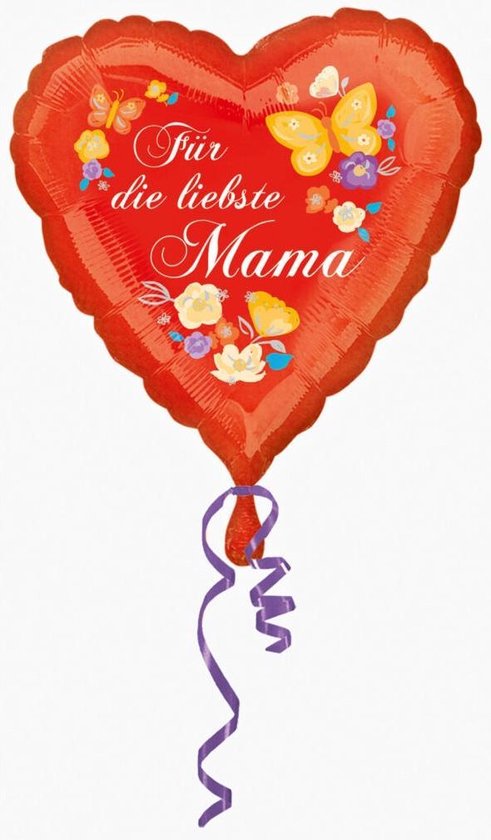 Amscan Folieballon Für Die Liebste Mama 43 X 43 Cm Rood