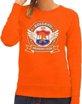 Oranje Holland drinking team sweater dames XS