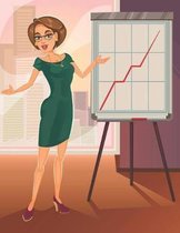 Businesswoman Making a Presentation Blank Lined Notebook