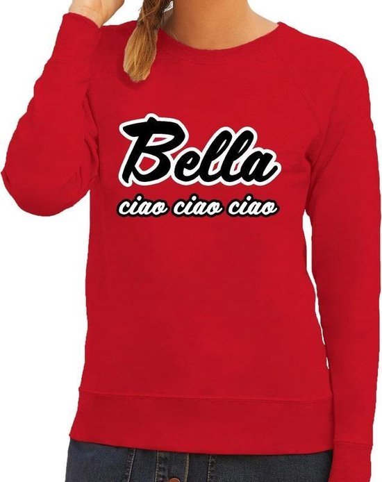 Rode Bella Ciao sweater voor dames M | bol.com