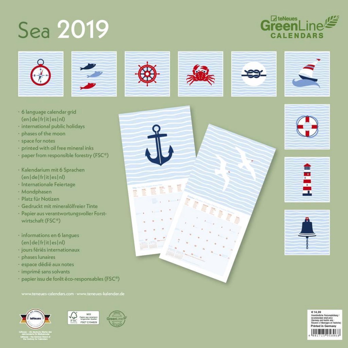 Sea Greenline Kalender 2019