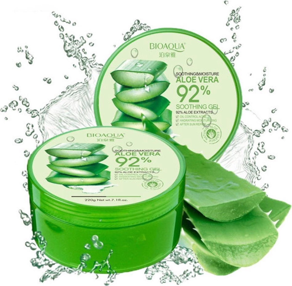 Aloe Vera 92% Gel Verzachtend En Vochtinbrengend - Natuurlijke Product - Voor Acne |