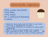 magneet koelkast chocolade cupcakes recept