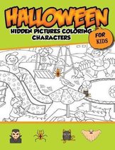 Halloween Hidden Pictures Coloring Charaters For Kids