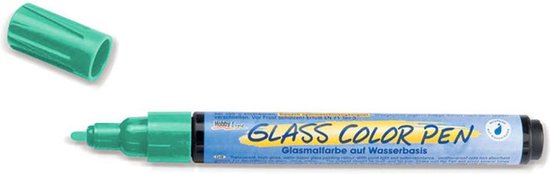 Foto: Kreul turquoise glasstift glass colorpen geschikt voor decoraties op acryl glas porselein metaal metaalfolie keramiek en spiegels