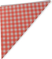 Frietzak | 17x17x24 cm | Ruitjes Rood/Wit | 100 Stuks |Puntzak | Patatzak