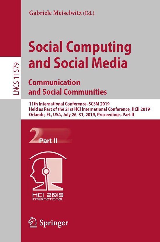 Springer Nature Proceedings Computer Science 2 - Social Comp ... - cover