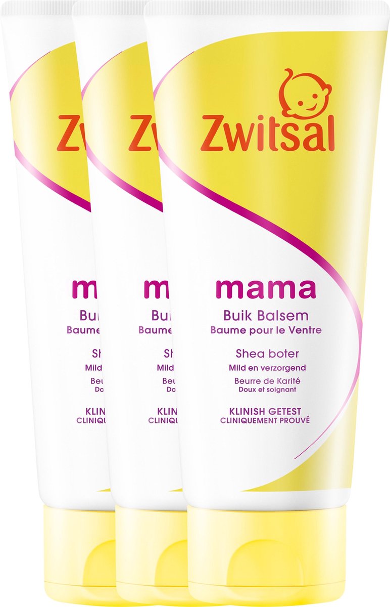 Zwitsal Mama Buikbalsem - 3 x 150 ml - Voordeelverpakking - Zwitsal