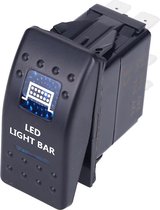 Luxe schakelaar ''LED LIGHT BAR'' 12-24v