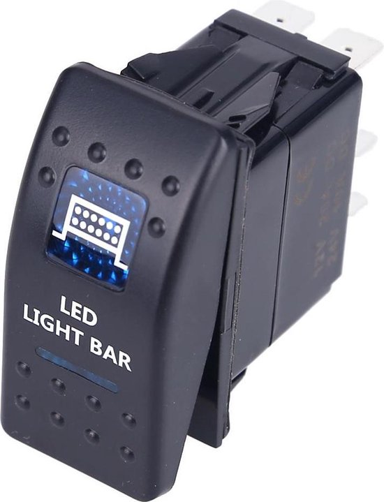 Luxe schakelaar ''LED LIGHT BAR'' 12-24v | bol.com