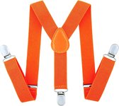 Fako Fashion® - Kinder Bretels - Kinderbretels - Effen - 65cm - Oranje