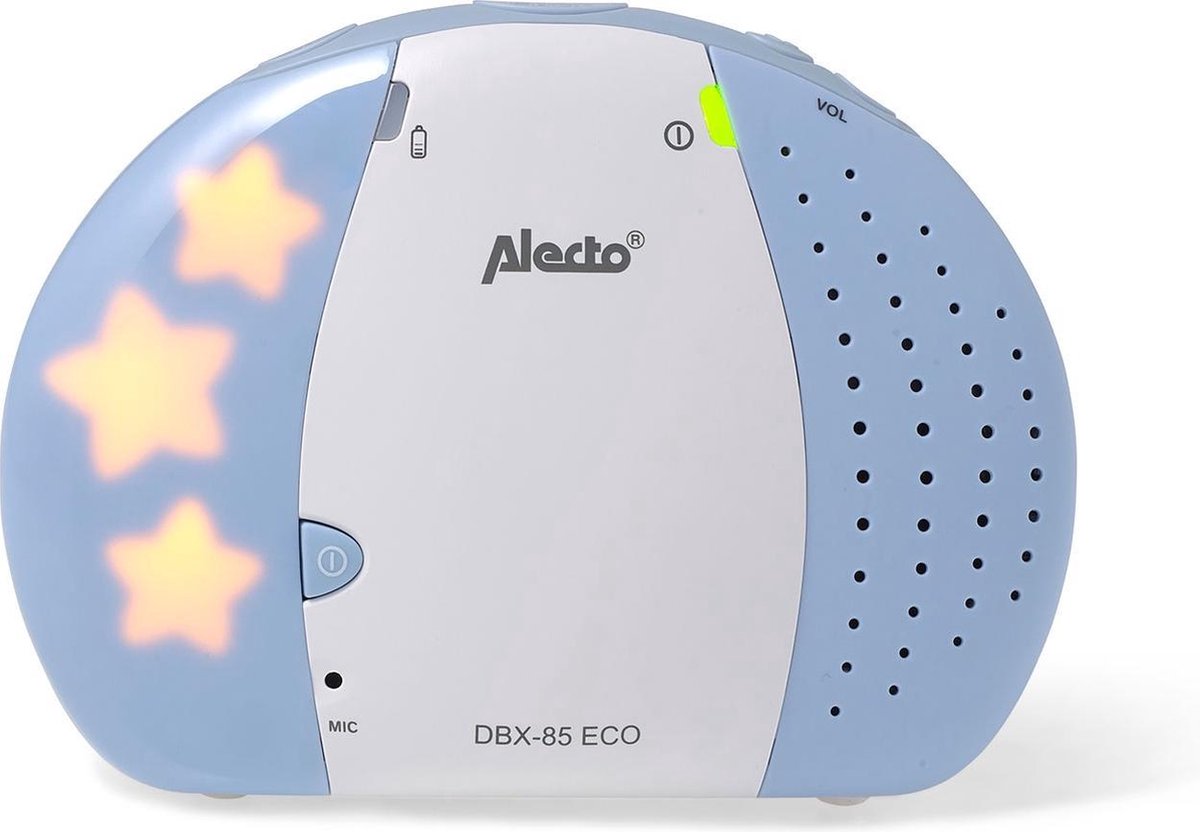 Afbeelding 3 van Alecto DBX-85 ECO - Full Eco DECT Babyfoon - Wit/Blauw