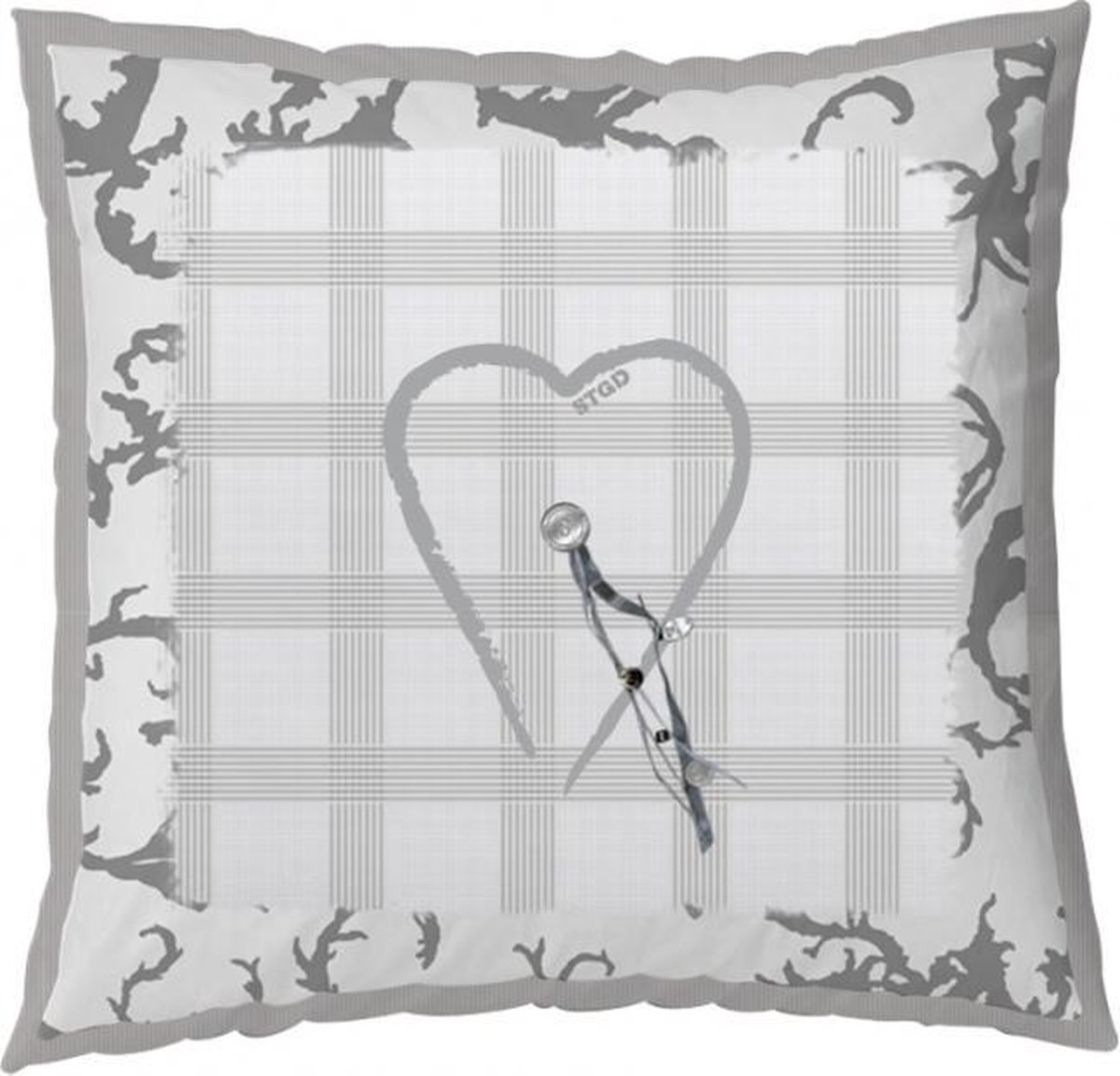 Stapelgoed Sweet Heartz - Sierkussen - Grijs - 75x75