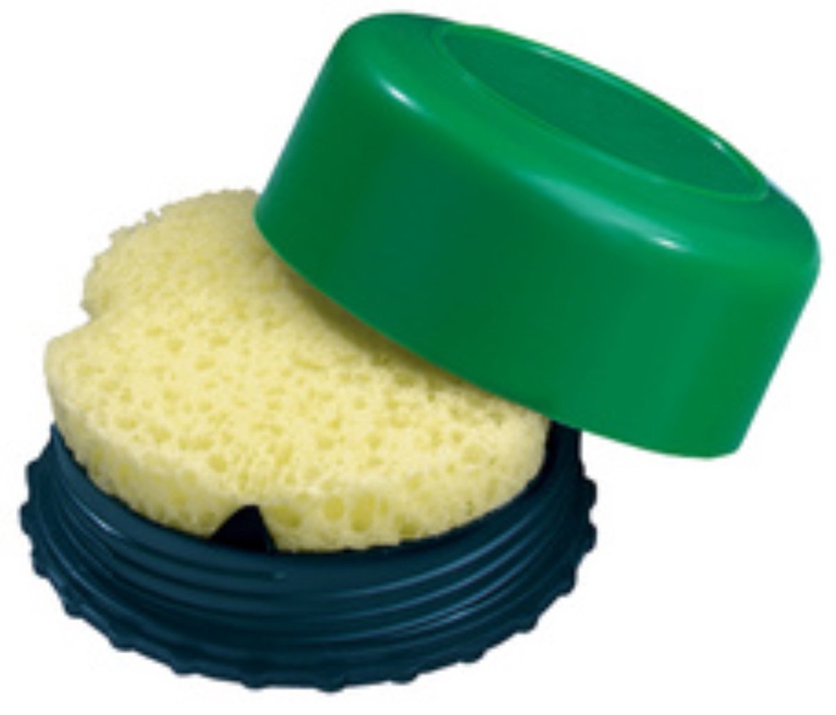 Läufer sponsdoosje rond, assorti kleuren, 55 mm diameter