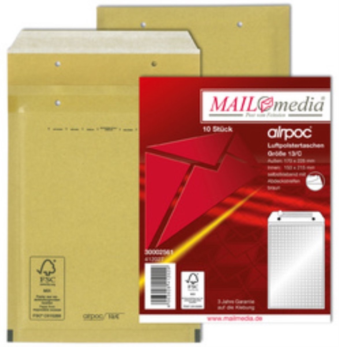 MAILmedia Luchtkussen Verzendtassen Type 14/D Bruin 14g