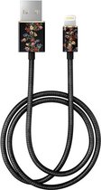 iDeal of Sweden Charge and Sync Lightning Fashion Cable 1m Dark Floral