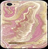 iDeal of Sweden Fashion Case telefoonhoesje iPhone 8/7/6/6S golden blush marble