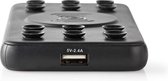 Nedis Premium Powerbank met 1 USB-A poort en Qi Wireless Charging pad (max. 2,4A) - 5.000 mAh / zwart
