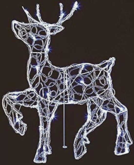 angst Detective Afleiden Kerstverlichting voor buiten | Kerst Outdoor Decoratie - 56 cm Acryl Staand  Wit LED... | bol.com