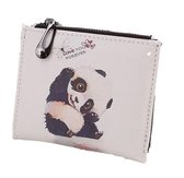 Portemonnee met Panda - Witte portemonnee van PU kunstleer - 11cmx9,5cm (LxH)