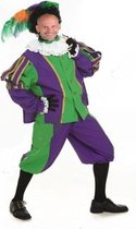 Piet kostuum paars/groen mt XL