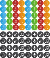 736 Muziek Stickers | Muzieknoten Stickers | 10 mm Stickers voor Muziekles | Muziekschool Beloningstickers, Muziekstickers | Muzieknoten Stickers | Kadootje Muziekjuf, Kadootje Muz