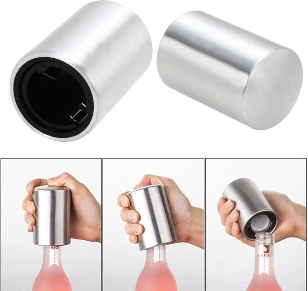 Automatische Bier Opener - Flesopener - RVS
