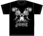 Down Heren Tshirt -XXL- Double Lion Zwart