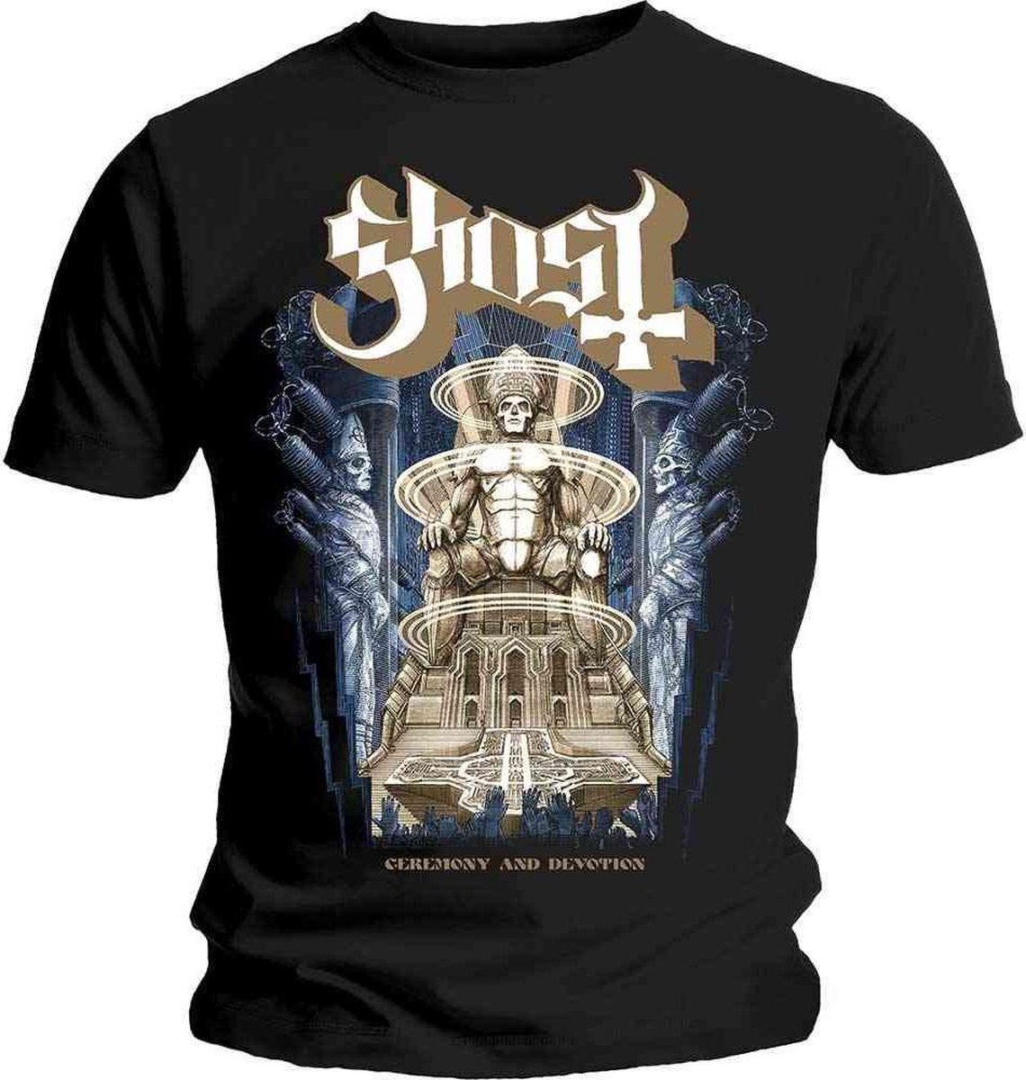 Ghost - Ceremony & Devotion Heren Tshirt - L - Zwart