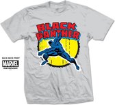 Heren Tshirt -M- Black Panther Wit