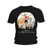 Queen - A Day At The Races Heren T-shirt - L - Zwart