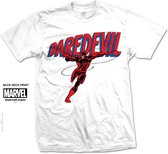 Heren Tshirt -XXL- Daredevil Logo Wit