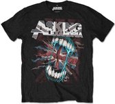 Asking Alexandria Heren Tshirt -2XL- Flag Eater Zwart