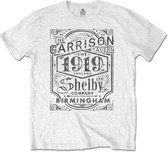 Peaky Blinders Heren Tshirt -XL- Garrison Pub Wit