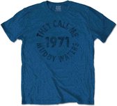 Muddy Waters Heren Tshirt -XL- They Call Me Blauw