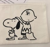 Etui met Snoopy & Co. opdruk | School Etui | Canvas Etui met rits | Etui voor pennen en potloden