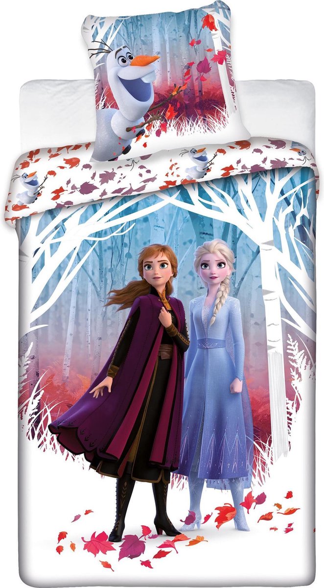 Disney Frozen 2 Dekbedovertrek - Eenpersoons - 140 x 200 cm - Polyester |  bol.com