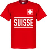 Zwitserland Team T-Shirt - Rood - XS