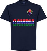 Gambia Team T-Shirt - Navy - XXXL