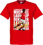 Michael Laudrup Legend T-Shirt - Rood - XS