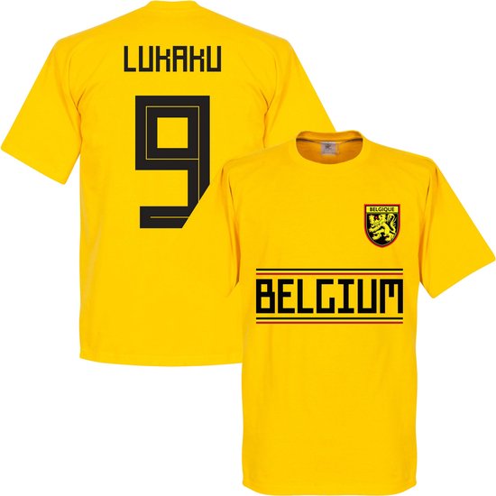 België Lukaku 9 Team T-Shirt - Geel - L | bol