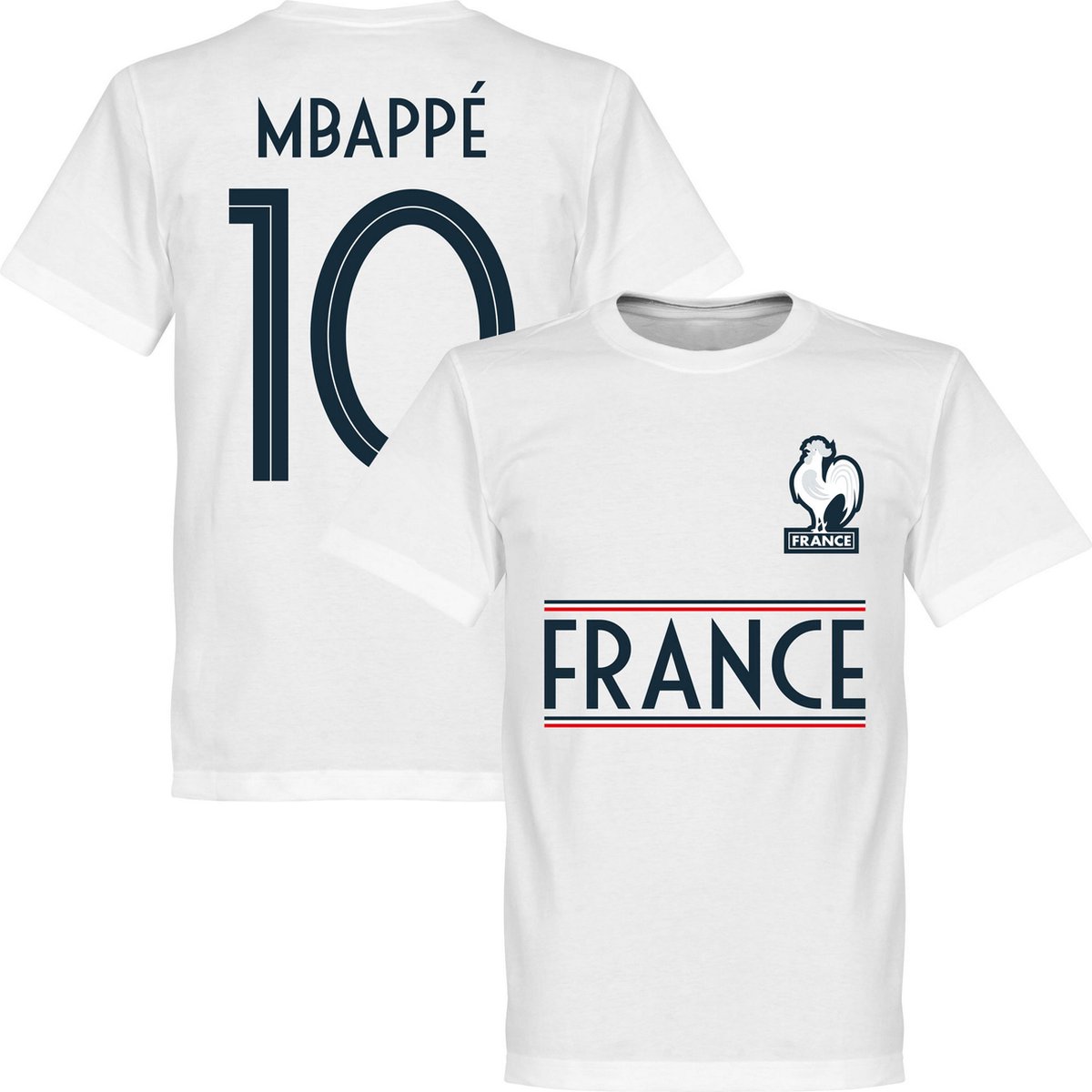 Kostbaar Vroegst Aap Frankrijk Mbappe 10 Team T-Shirt - Wit - L | bol.com