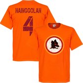 AS Roma Nainggolan 4 Retro T-Shirt - Oranje - S