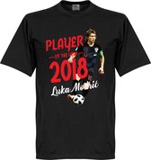 Modric Voetballer van het jaar 2018 T-Shirt - Zwart - XXL