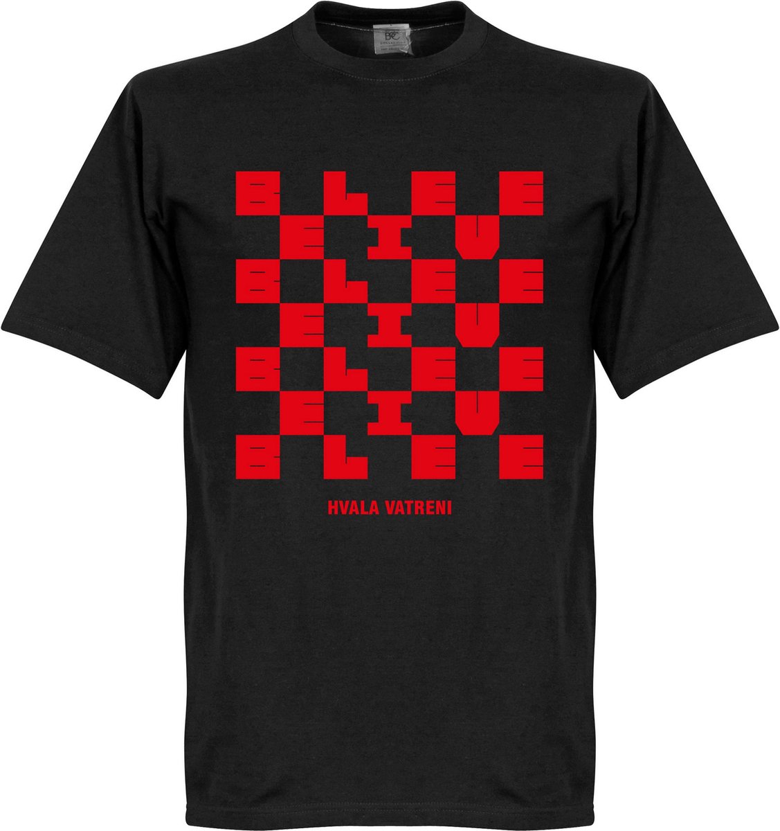 Kroatië Hvala Vatreni Homecoming T-shirt - Zwart - XXL